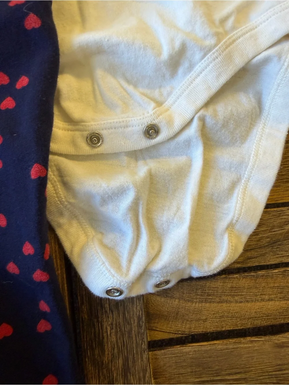 GAP Navy & Red Heart Girls Four-Piece Matching Pantsuit Onesie Set 18-24 Months